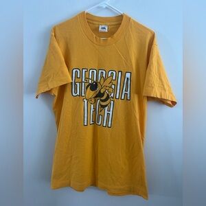 Vintage Georgia Tech Yellow Jackets T-Shirt Large Made In USA Single Stitch